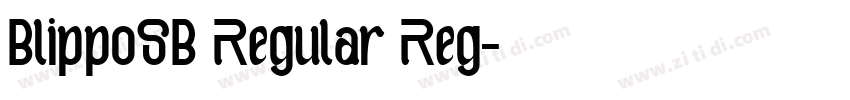 BlippoSB Regular Reg字体转换